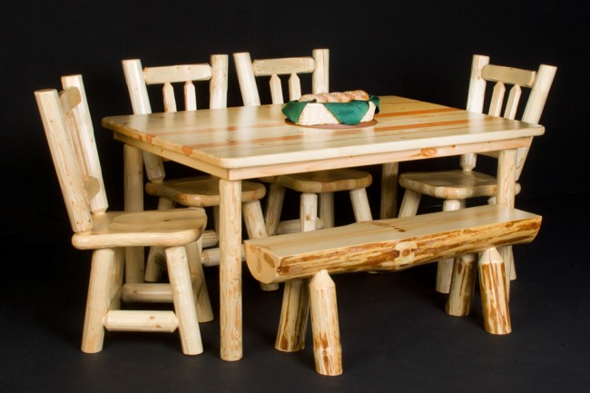 Log Cabin Furniture Generation, Rustic Cabin Dining Chairs