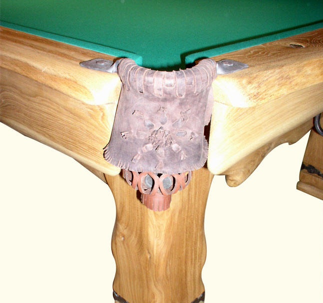 Log Western Rustic Pool Table